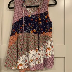 Bohemian style flowy top by Grace & lace